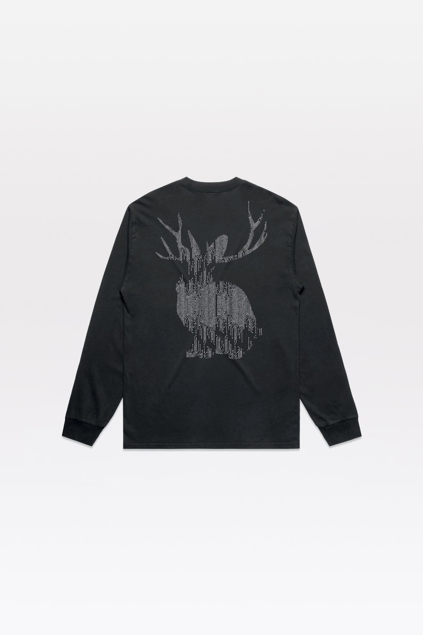 circuit longsleeve t-shirt / faded black (pre-order)
